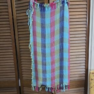 Source Unknown Multicolor Plaid Scarf